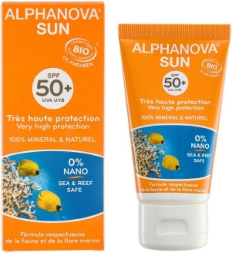 Alphanova Zonnebrand Sun Face Cream Factorspf50 Bio