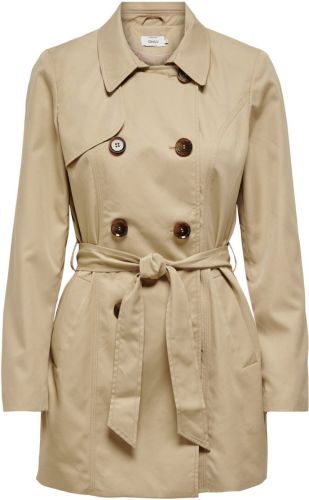 Only Double-breasted Trenchcoat Dames Beige