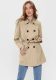 Only Double-breasted Trenchcoat Dames Beige