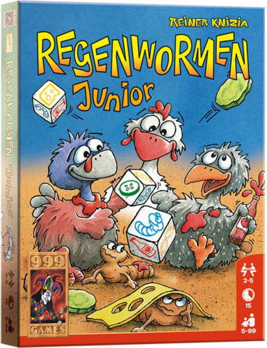 999 Games Regenwormen Junior dobbelspel