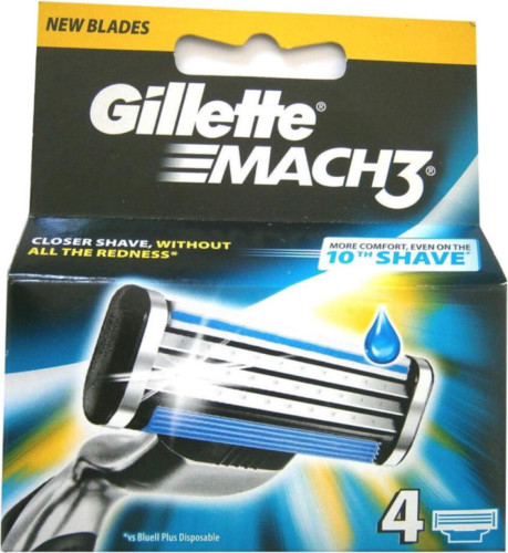 GILLETTE Mach3 - 4 Scheermesjes