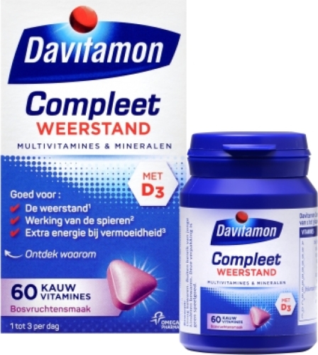 Davitamon Compleet Weerstand Volwassenen Kauwvitamines Bosvruchten Bestekoop