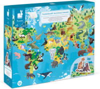 Janod Educatieve Puzzel - Bedrijgde Diersoorten 3D puzzel 200 stukjes