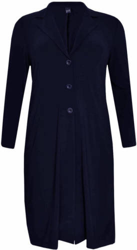 Yoek blazer donkerblauw