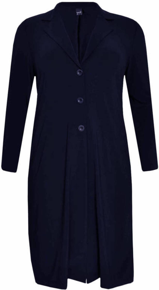 Yoek blazer donkerblauw