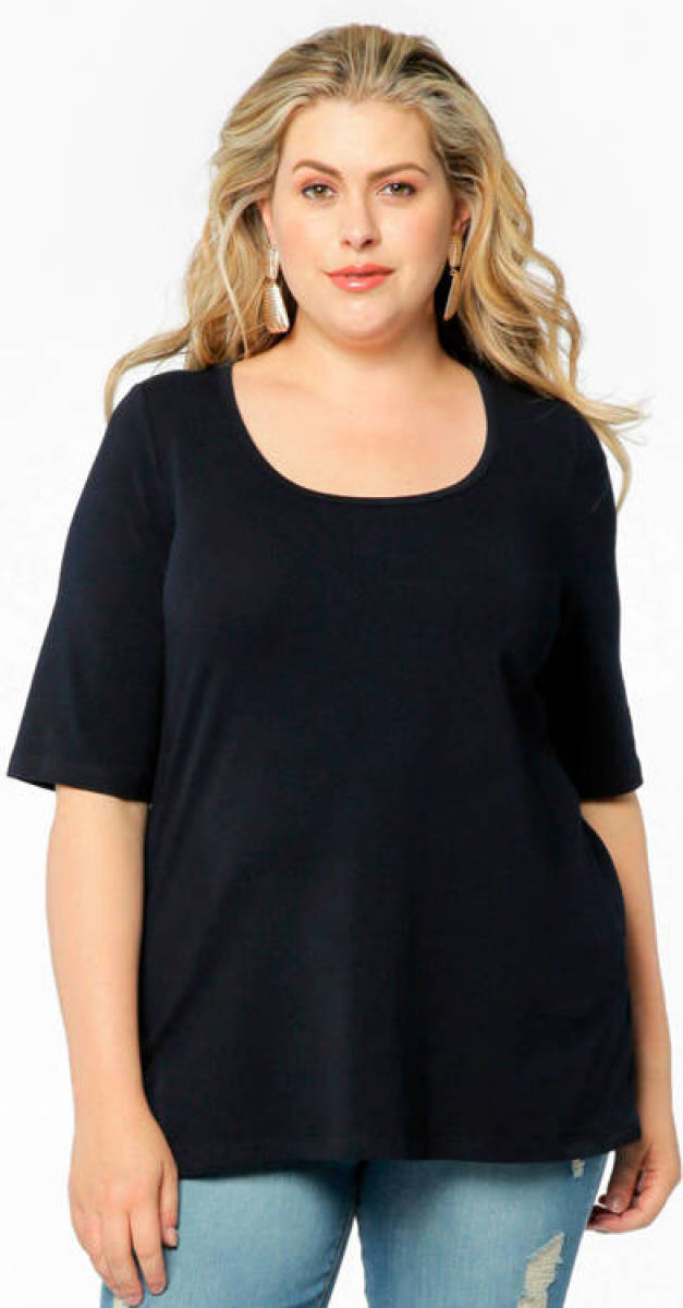 Yoek T-shirt donkerblauw