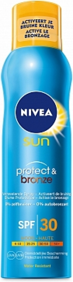Nivea Sun Zonnebrand Protect En Bronze Vernevelende Spray Factorspf30