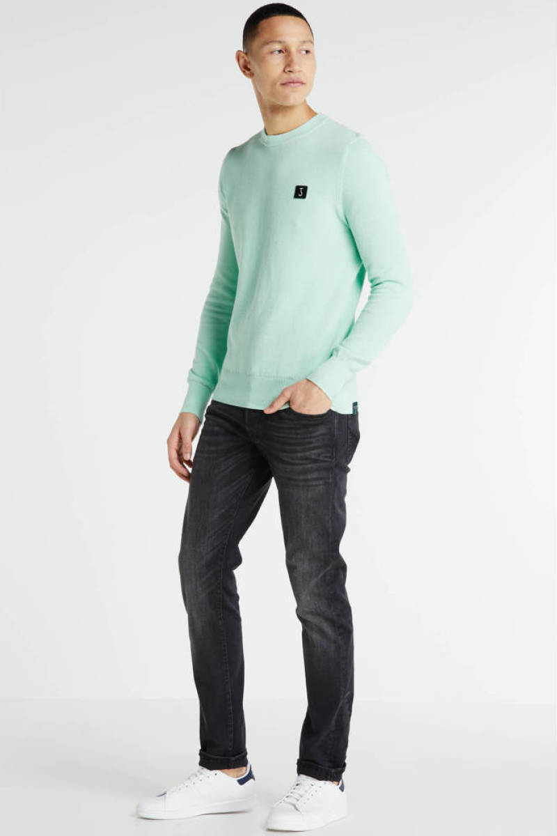 Jack & Jones JEANS INTELLIGENCE slim fit jeans Glenn zwart