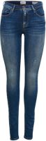 Only high waist skinny jeans ONLSHAPE dark blue denim