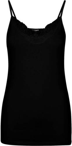 VERO MODA top met kant zwart