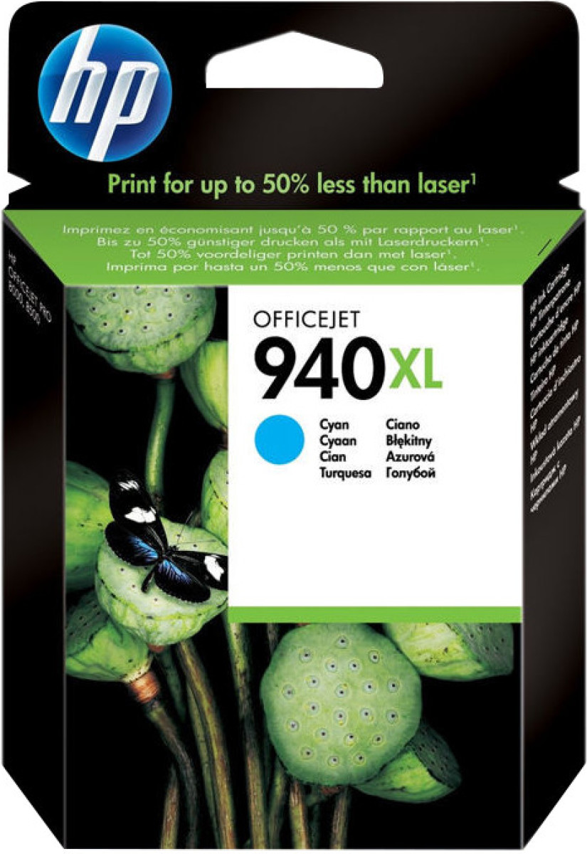 HP 940 Cyan XL Ink Cartridge (blauw) C4907AE