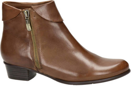 Regarde le ciel Stefany 03 leren enkellaarzen cognac
