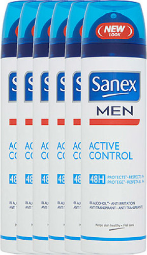 Sanex Men Deodorant Deospray Active Control Voordeelverpakking