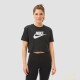 Nike cropped T-shirt zwart