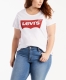 Levi's Plus T-shirt met logo wit