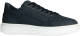 Manfield nubuck sneakers donkerblauw