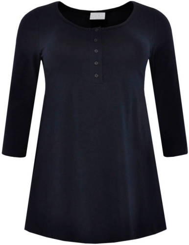 Yoek tuniek met biologisch katoen donkerblauw
