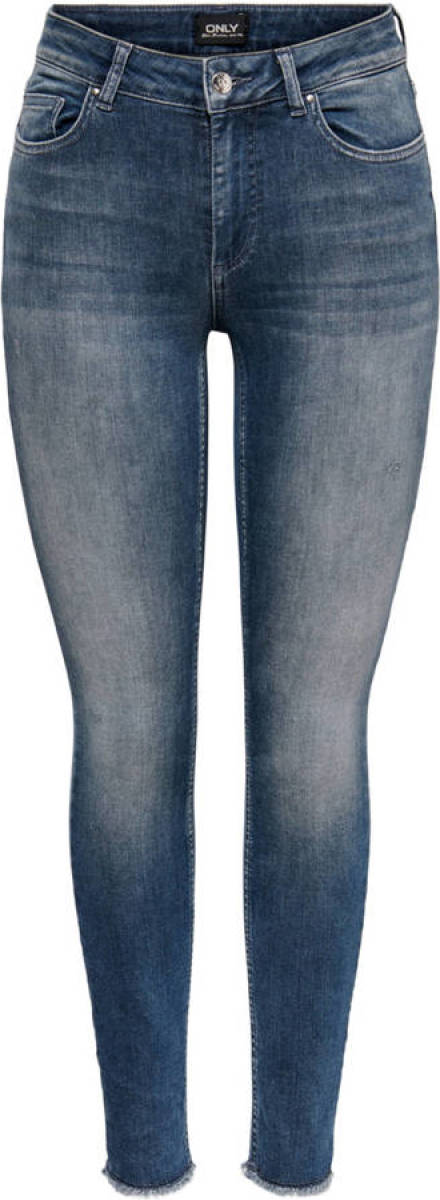 Only high waist skinny jeans blauw