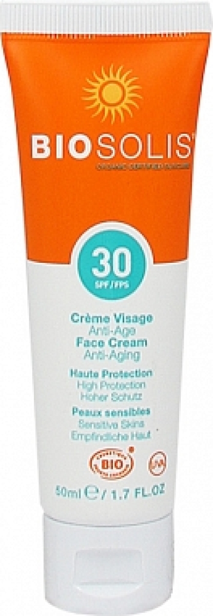 Biosolis Zonnebrand Gezichtscreme Anti-aging Factorspf30