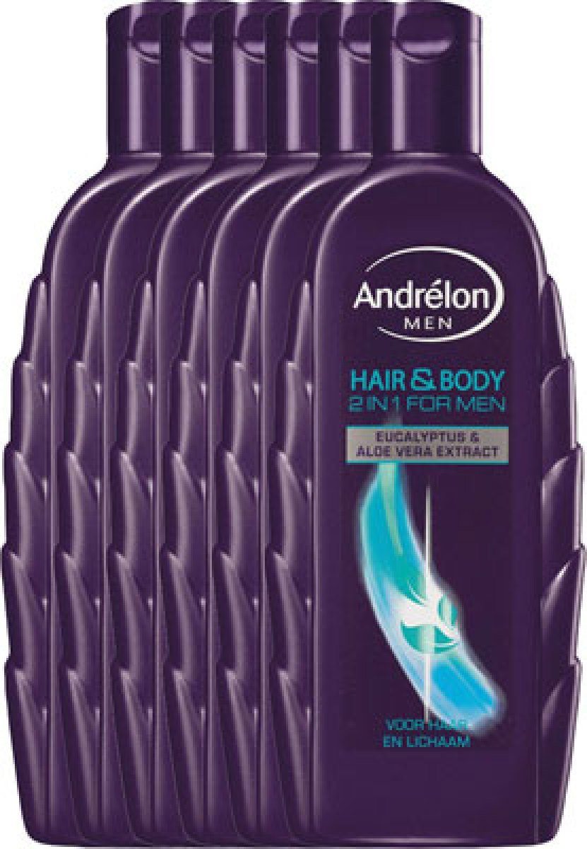 Andrelon Shampoo For Men Hair And Body bestekoop Voordeelverpakking