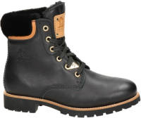 Panama Jack leren veterboots zwart