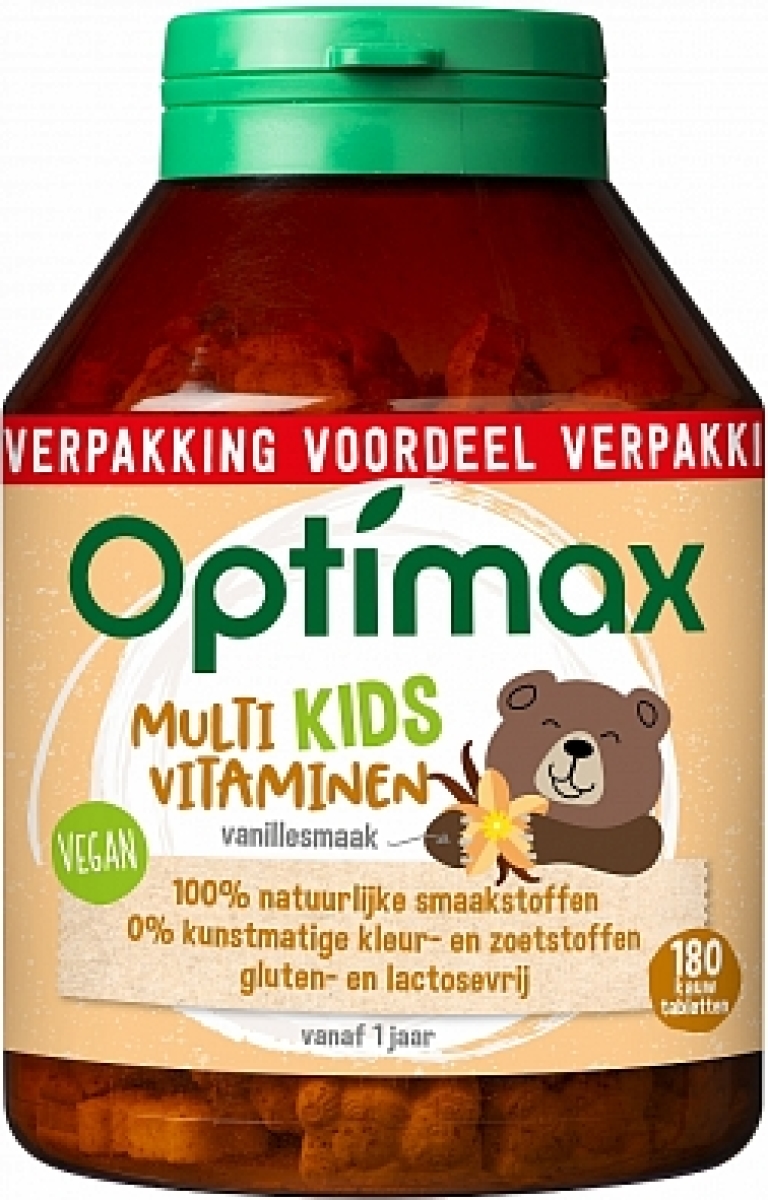 Optimax Kinder Multivitamine Kauwtabletten Naturel