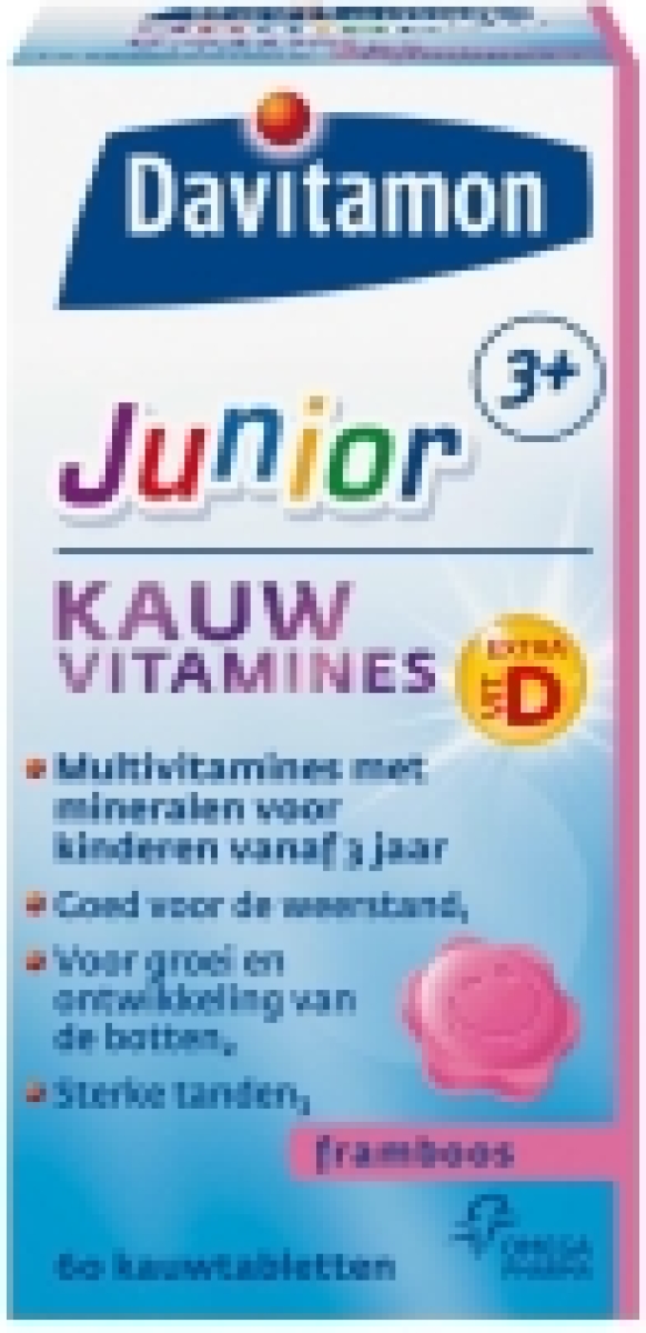 Davitamon Junior Kauwtabletten Framboos