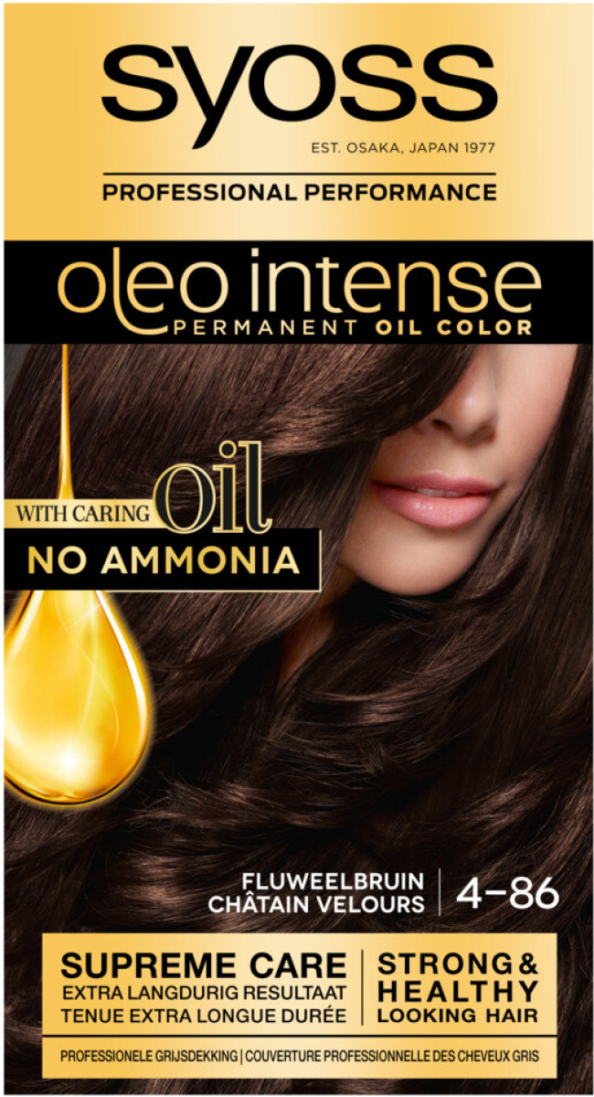 Syoss Oleo Intense 4-86 Fluweelbruin Voordeelverpakking