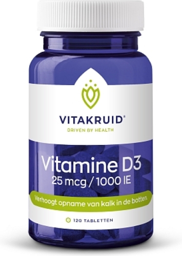 Vitakruid Vitamine D3 25mcg Tabletten