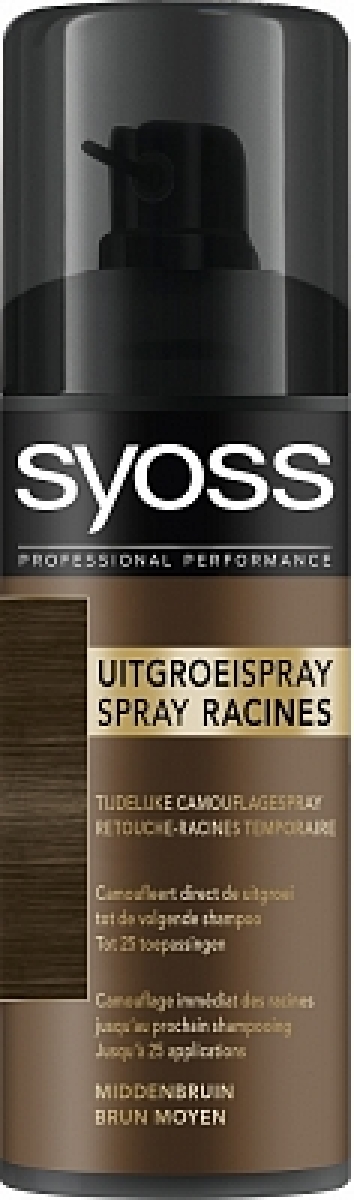 Syoss Uitgroei Spray Middenbruin