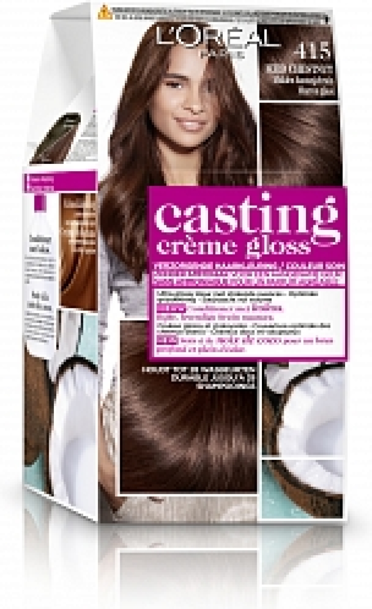 Loreal Paris Casting Creme Gloss 415 Midden Kastanje Bruin