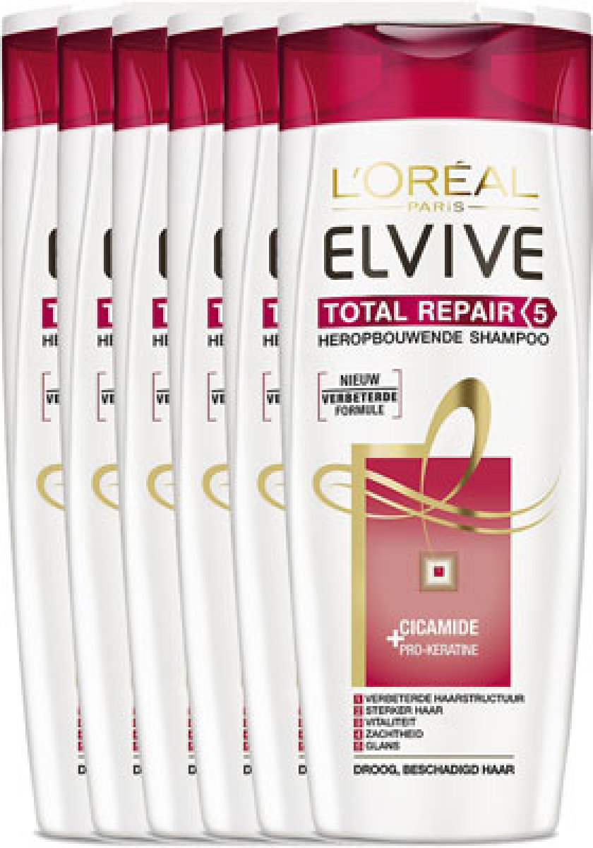 Loreal Paris Elvive Total Repair 5 Shampoo Voordeelverpakking