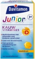 Davitamon Junior Kauwtabletten Multifruit 3plus