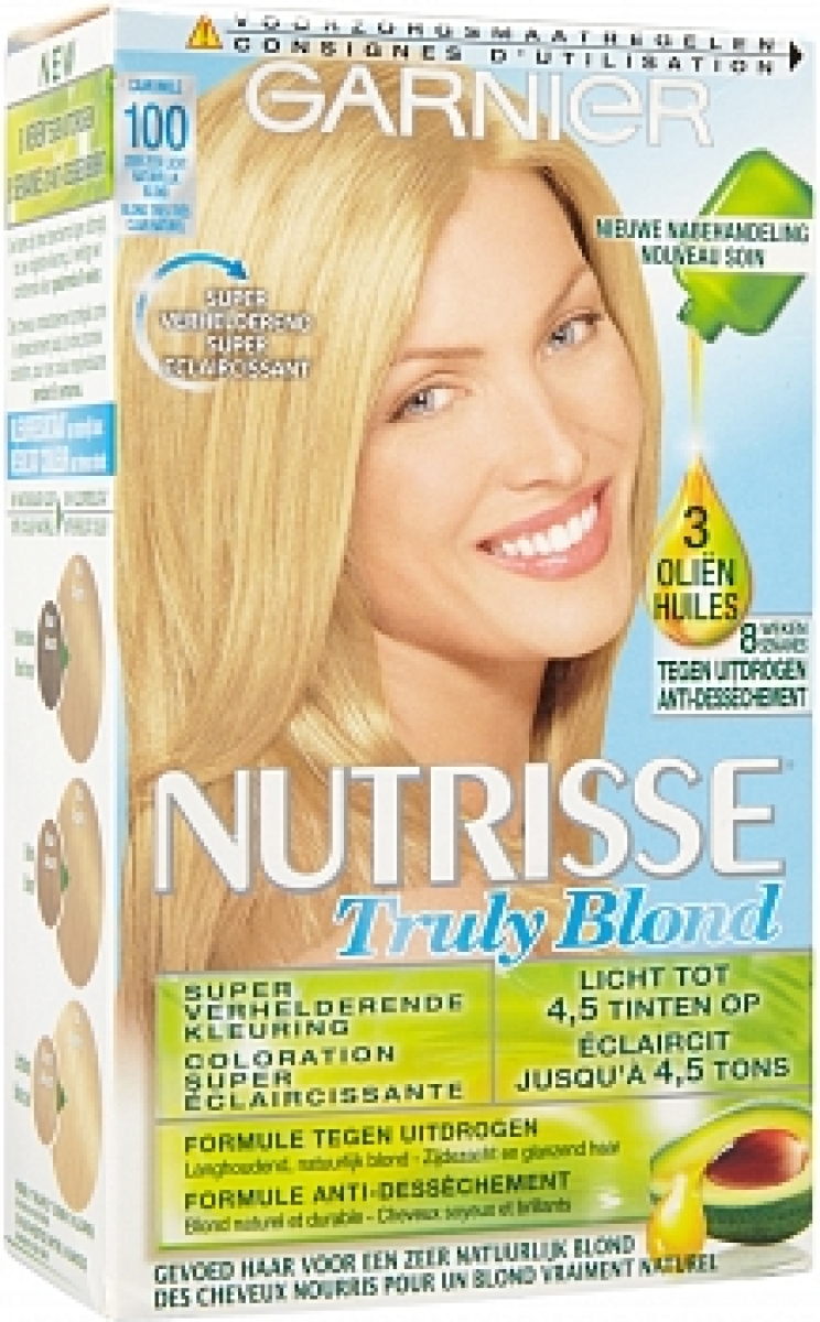 Garnier Nutrisse Permanente Kleuring 100 Zeer Zeer Licht Natuurlijk Blond