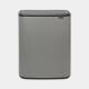 Brabantia Bo Touch Bin 60 Liter Mineral Concrete Grey