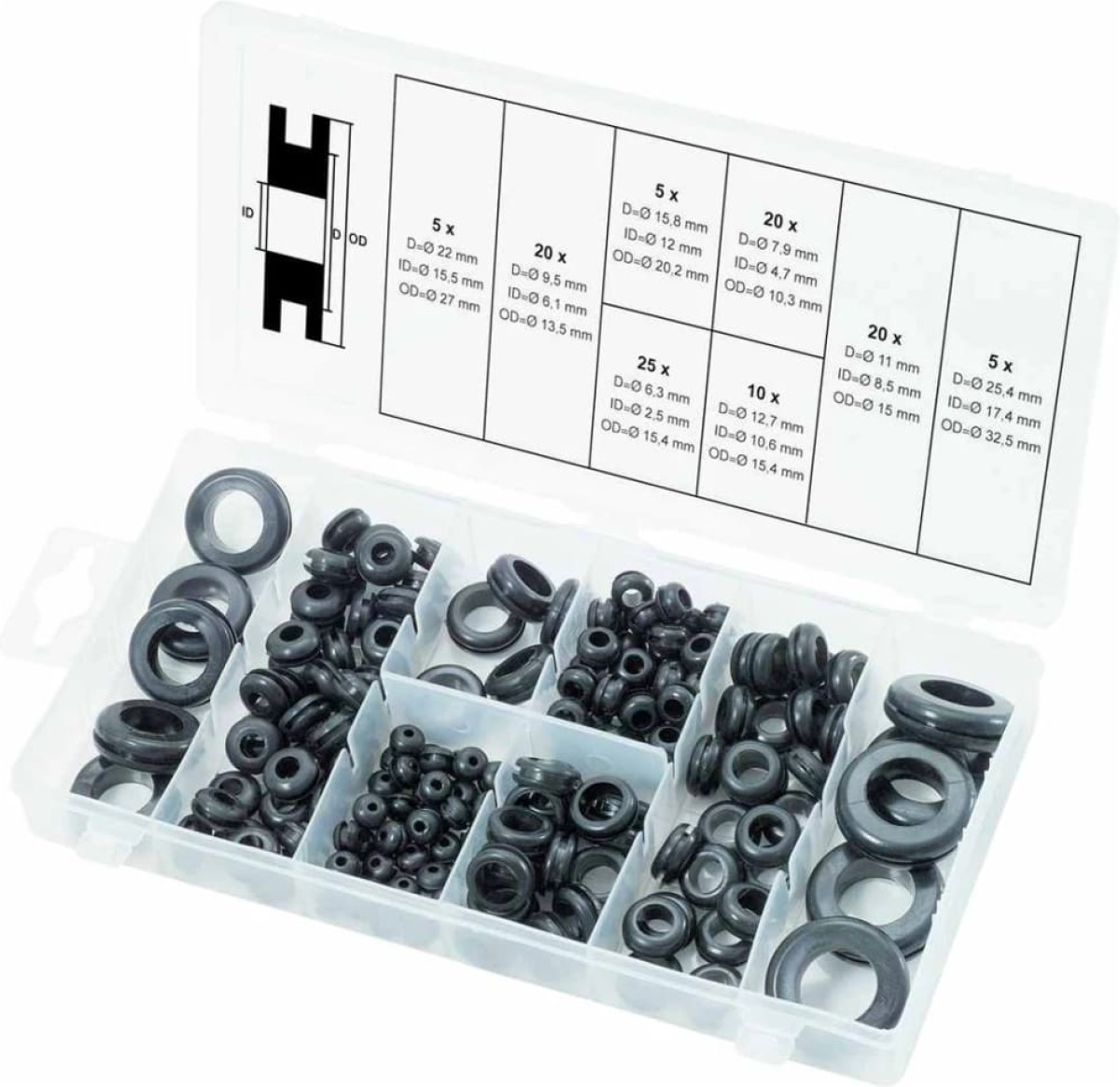 KS Tools 110-delige Dichtingsringenset rubber