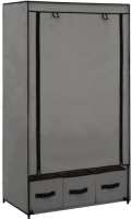 VidaXL Kledingkast 87x49x159 cm stof grijs