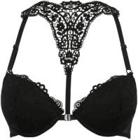 Lascana push-up bh met voorsluiting zwart