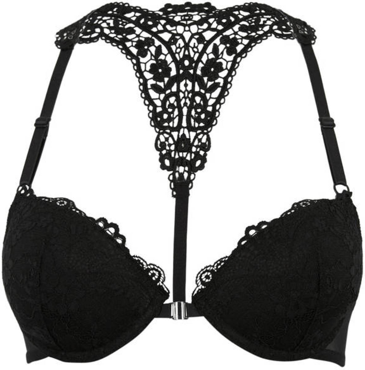 Lascana push-up bh met voorsluiting zwart