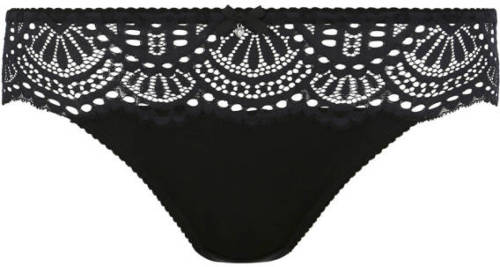 Lascana string met kant zwart