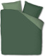 Presence Double Face Katoen - Groen Lits-jumeaux (240 x 200/220 cm + 2 kussenslopen) Dekbedovertrek