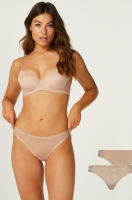Hunkemöller 2-pack strings Angie Beige