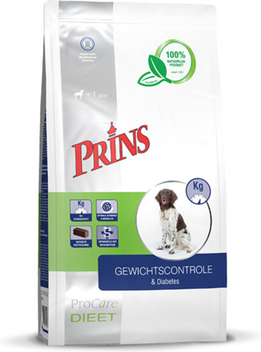Prins ProCare Diet Gewichtscontrole&Diabetes Hondenvoer 15 kg
