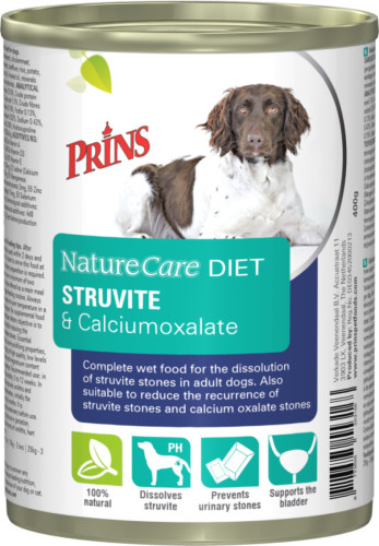 Prins NatureCare Diet Struvite&Calciumoxalate Hond Natvoer 400 gr