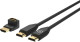 BlueBuilt HDMI Kabel Nylon 5 Meter Zwart + 90° Adapter