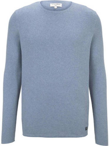 Tom tailor Denim fijngebreide trui lichtblauw
