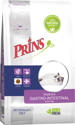 Prins VitalCare Diet Gastro-Intestinal Low Fat Kattenvoer 1,5 kg