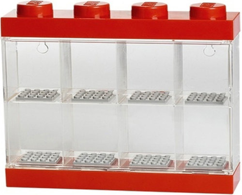 LEGO opbergbox voor 8 minifiguren - rood