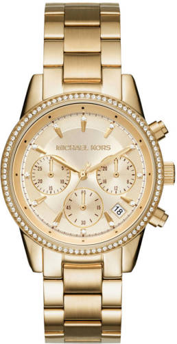 Michael Kors horloge MK6356 Ritz goud