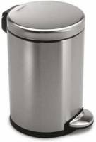 Simplehuman Roundstep pedaalemmer 4,5 l - zilverkleurig